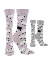WHD Fuzzy Sheep Socks 2-Pack