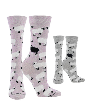 WHD Fuzzy Sheep Socks 2-Pack