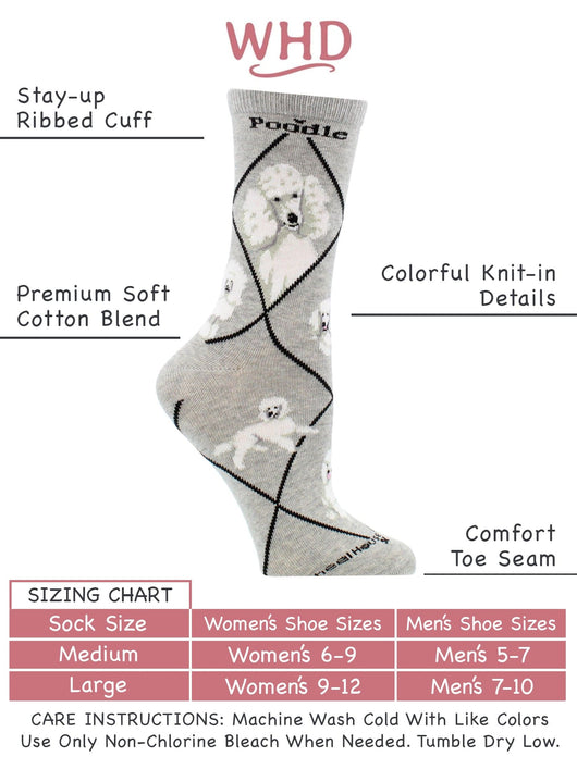 WHD socks White Poodle Socks Perfect Dog Lovers Gift