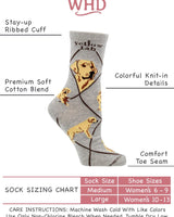 WHD socks Yellow Lab Socks for Women and Men | Perfect Dog Lovers Gift
