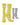 WHD Yellow/Heather Grey / Medium WHD Chicken Crew Socks for Women & Men