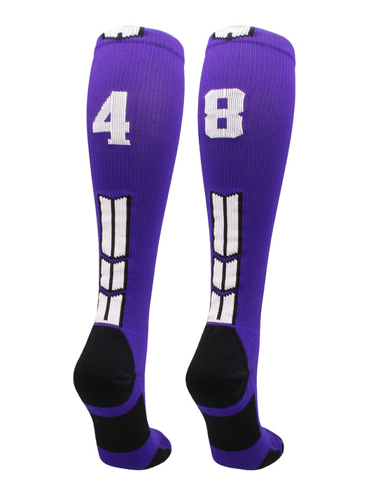 Player Id Jersey Number Socks Over the Calf Length Purple White