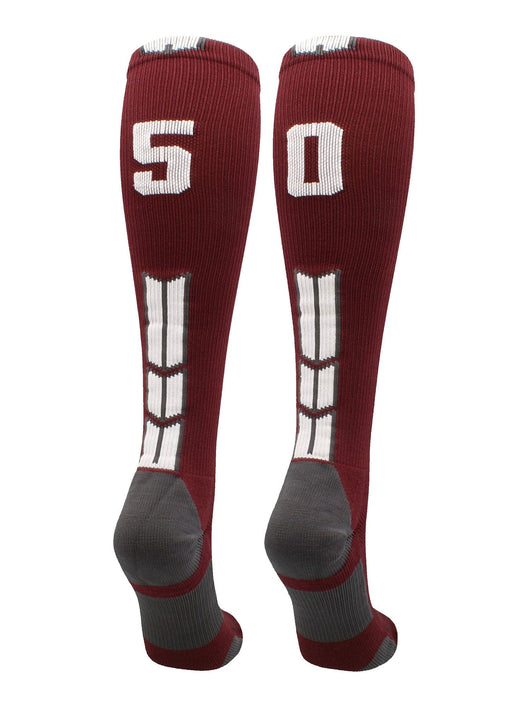 Player Id Jersey Number Socks Over the Calf Length Maroon White