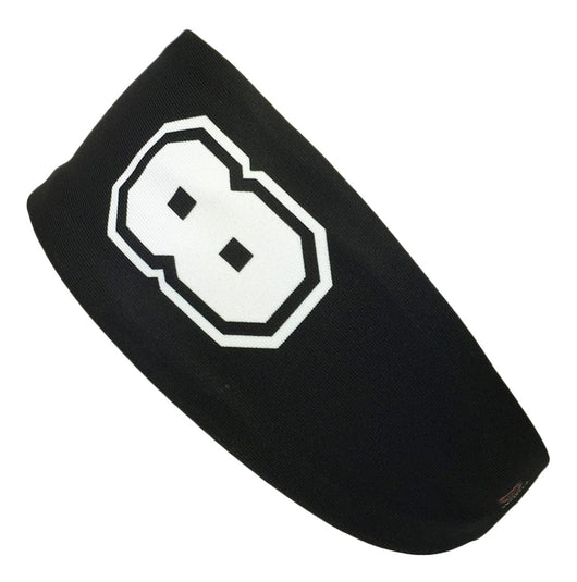 Player ID Headbands (Black #8, One Size)