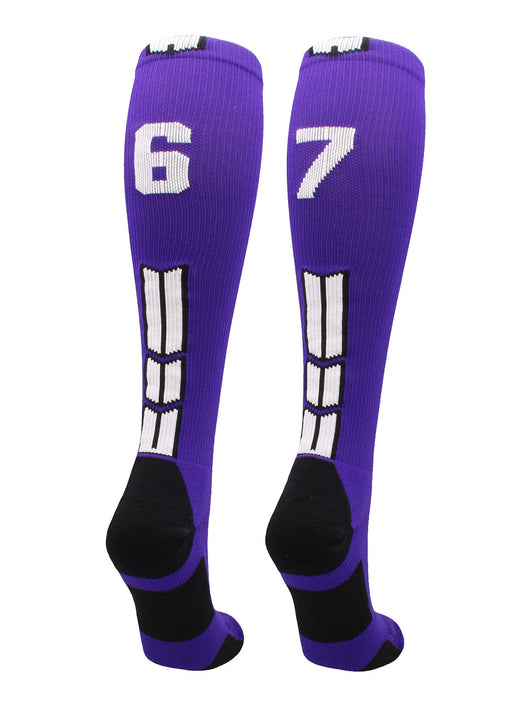Player Id Jersey Number Socks Over the Calf Length Purple White