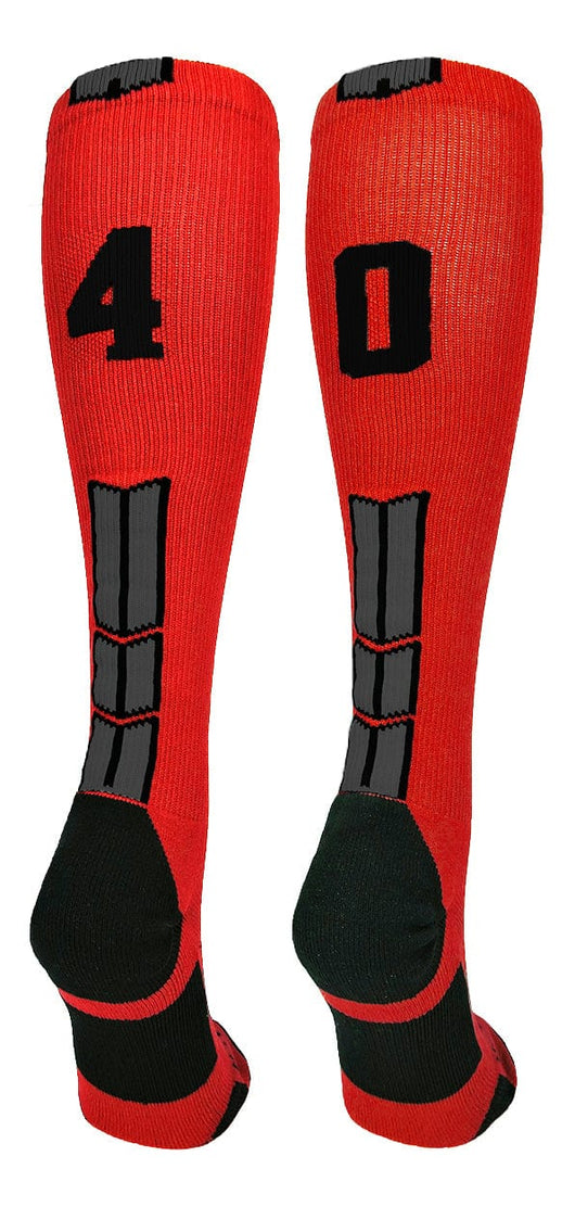 Player Id Jersey Number Socks Over the Calf Length Red Black