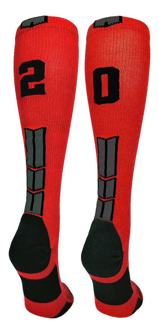 Player Id Jersey Number Socks Over the Calf Length Red Black
