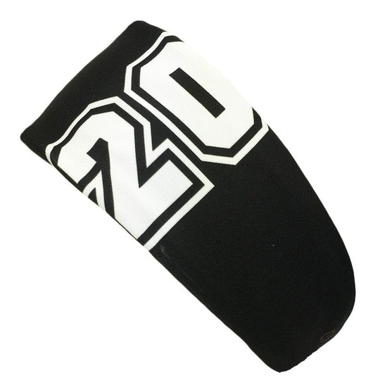 MadSportsStuff headband Black #20 / One Size Player ID Black/White Headband Basketball Volleyball Softball Soccer