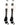 MadSportsStuff socks #60 / Large Player Id Jersey Number Socks Over the Calf Length White Black