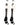 MadSportsStuff socks #67 / Large Player Id Jersey Number Socks Over the Calf Length White Black