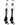 MadSportsStuff socks #79 / Large Player Id Jersey Number Socks Over the Calf Length White Black