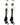 MadSportsStuff socks #80 / Large Player Id Jersey Number Socks Over the Calf Length White Black