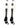 MadSportsStuff socks #88 / Large Player Id Jersey Number Socks Over the Calf Length White Black