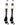 MadSportsStuff socks #90 / Large Player Id Jersey Number Socks Over the Calf Length White Black