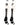 MadSportsStuff socks #97 / Large Player Id Jersey Number Socks Over the Calf Length White Black