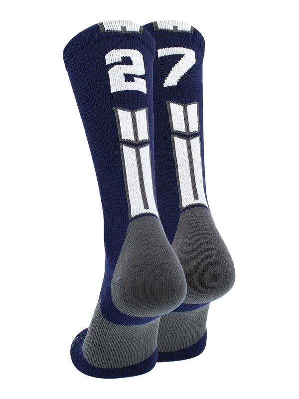 MadSportsStuff socks Player Id Jersey Number Socks Crew Length Navy White