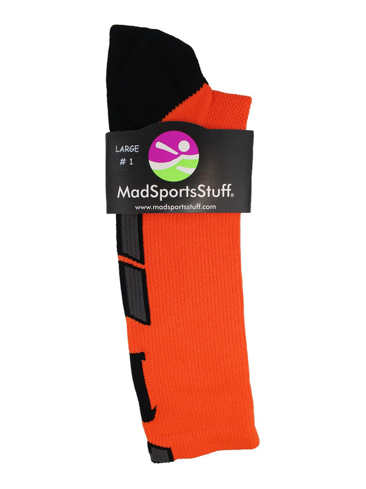 MadSportsStuff socks Player Id Jersey Number Socks Crew Length Orange Black