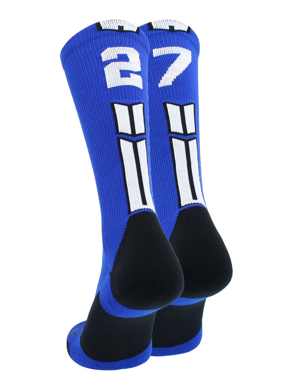 MadSportsStuff socks Player Id Jersey Number Socks Crew Length Royal White