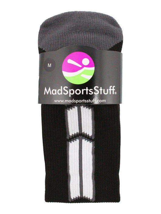 MadSportsStuff socks Player Id Jersey Number Socks Over the Calf Length Black White