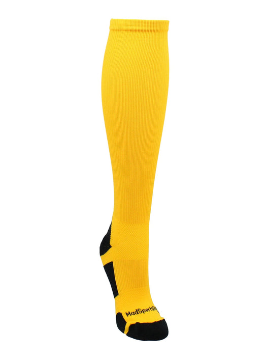 MadSportsStuff socks Player Id Jersey Number Socks Over the Calf Length Gold Black