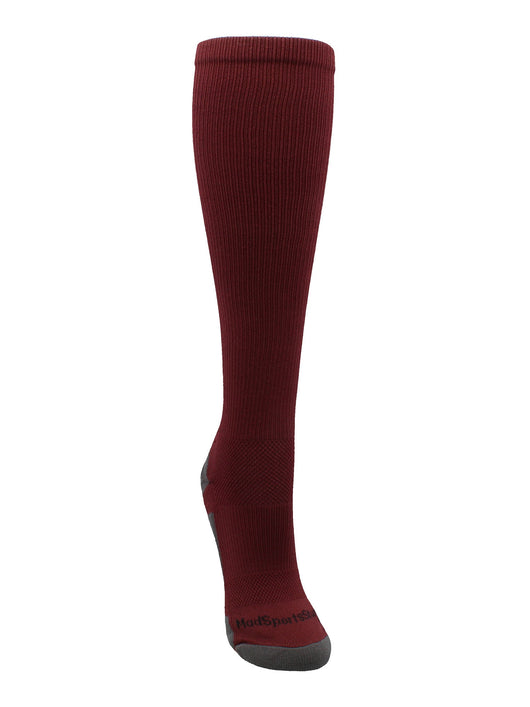 MadSportsStuff socks Player Id Jersey Number Socks Over the Calf Length Maroon White