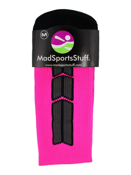 MadSportsStuff socks Player Id Jersey Number Socks Over the Calf Length Neon Pink Black