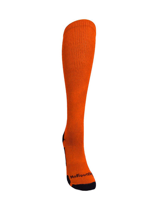 MadSportsStuff socks Player Id Jersey Number Socks Over the Calf Length Orange Black