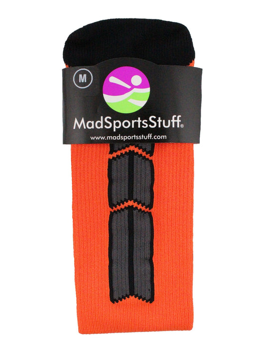 MadSportsStuff socks Player Id Jersey Number Socks Over the Calf Length Orange Black