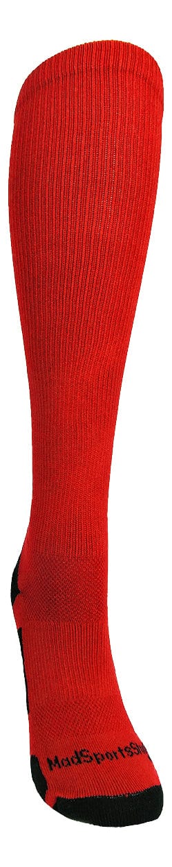 MadSportsStuff socks Player Id Jersey Number Socks Over the Calf Length Red Black