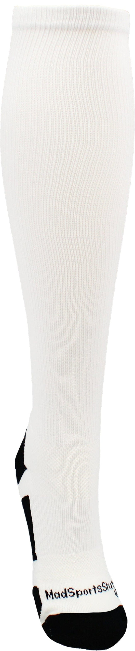 MadSportsStuff socks Player Id Jersey Number Socks Over the Calf Length White Black