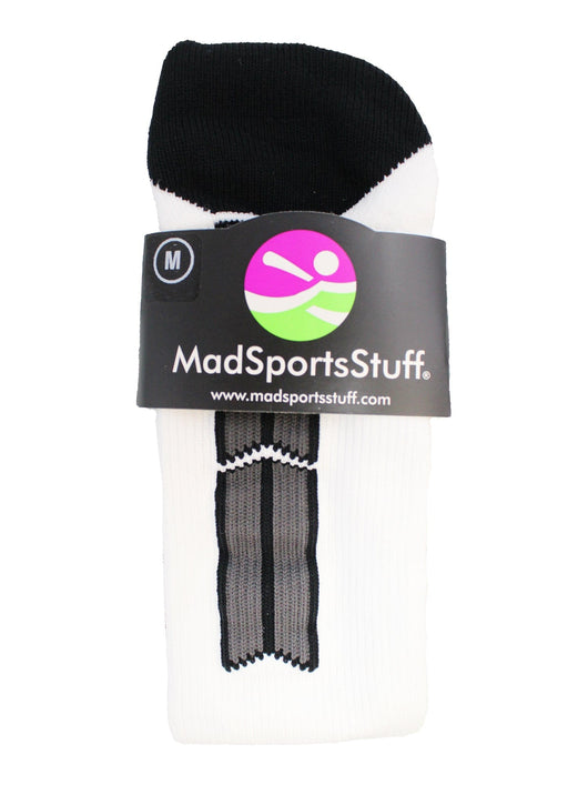 MadSportsStuff socks Player Id Jersey Number Socks Over the Calf Length White Black